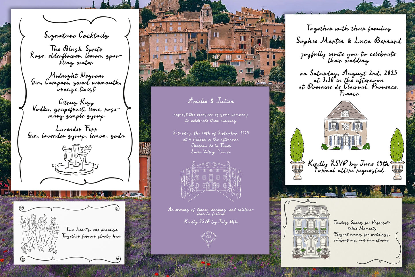 Wedding Creator Clipart – Hand Drawn Illustrations
