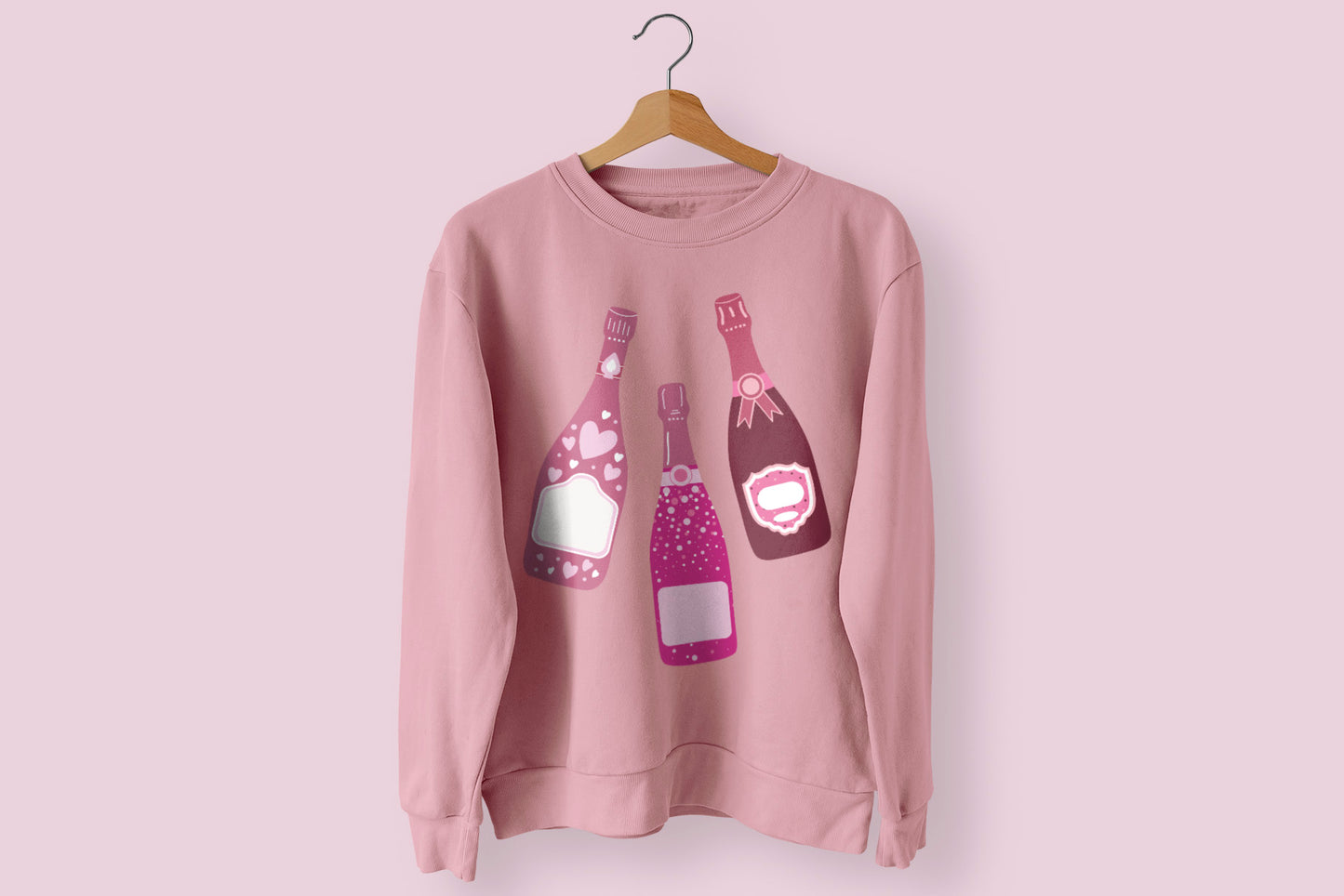 Pink Champagne Clipart & Patterns
