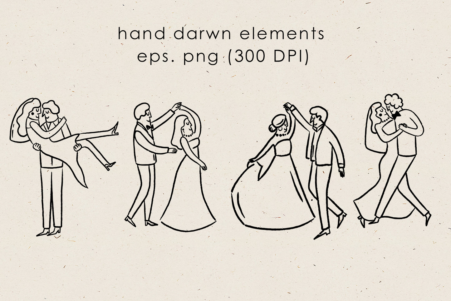 Whimsical Wedding Clipart