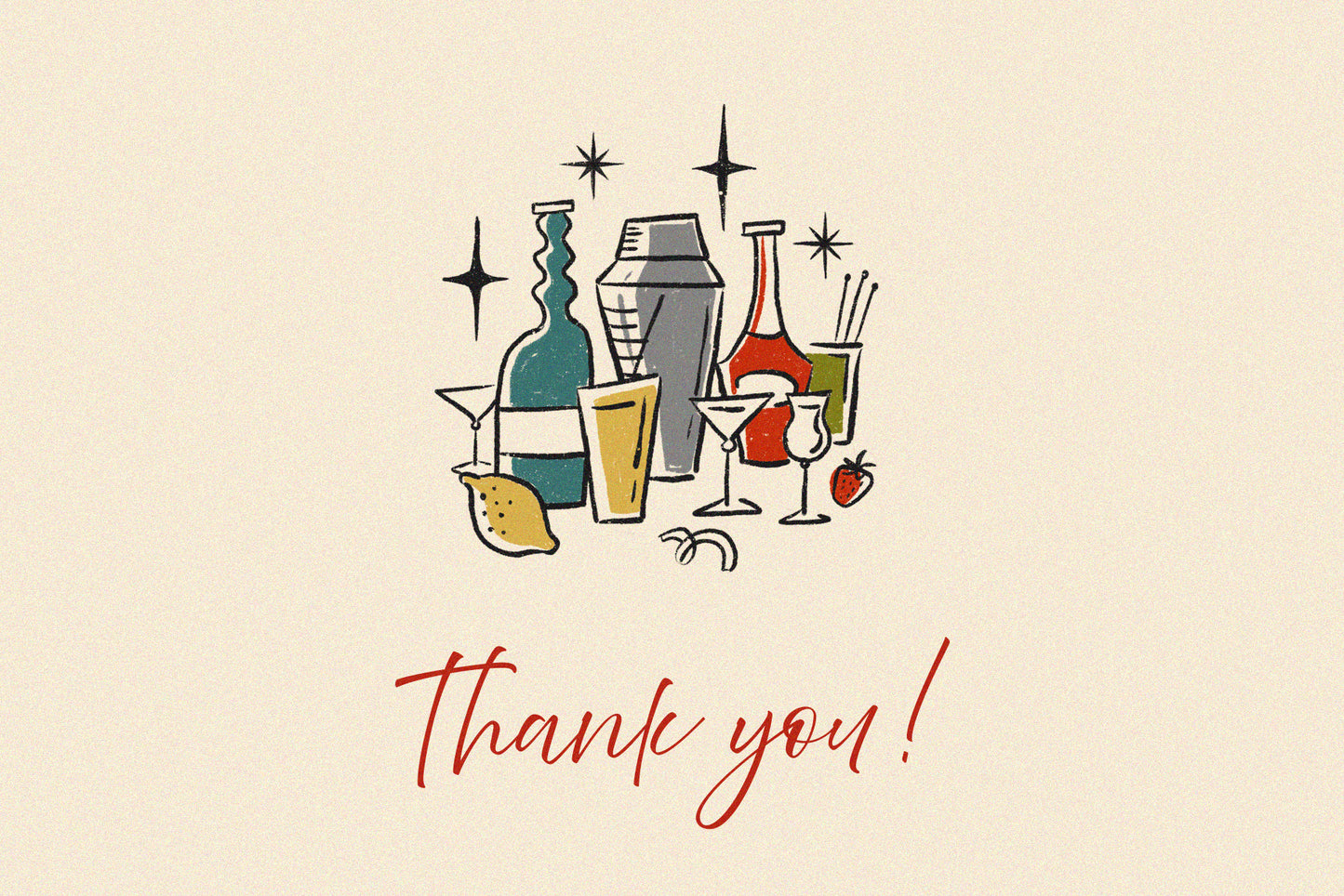 Cocktail & Jazz Hand Drawn Clipart