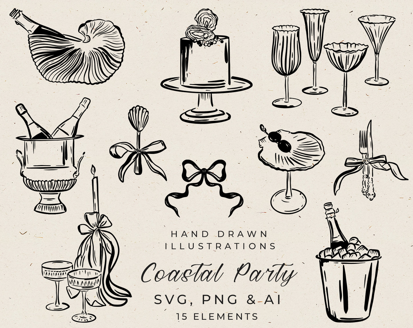 Coastal Party Clipart