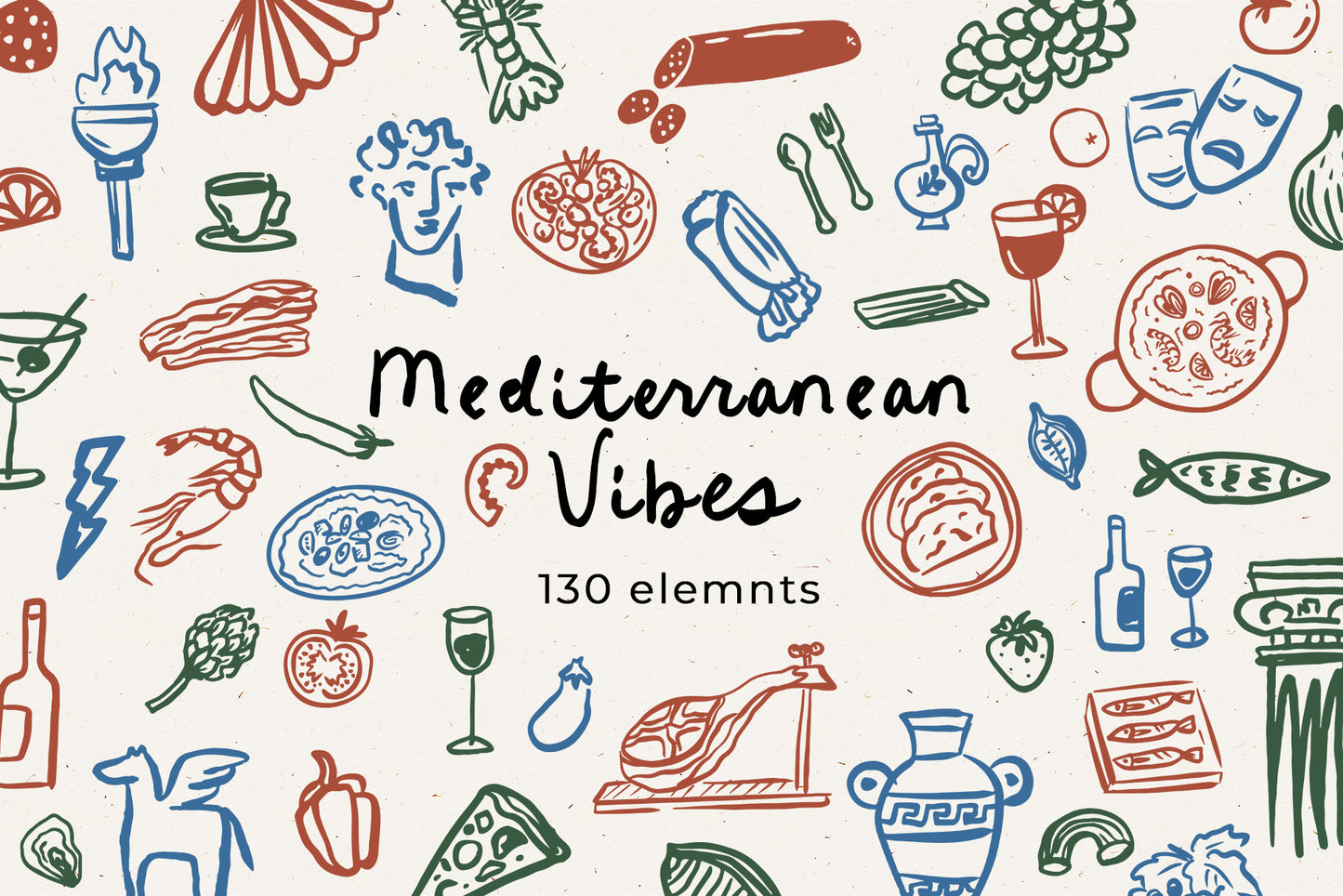 Mediterranean Vibes Clipart