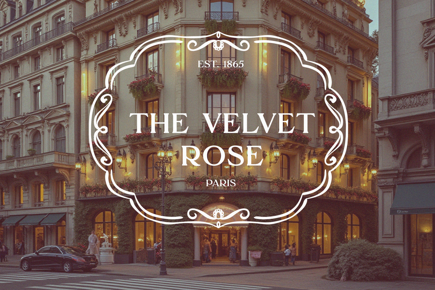 Hand Drawn Boutique Hotel Clipart