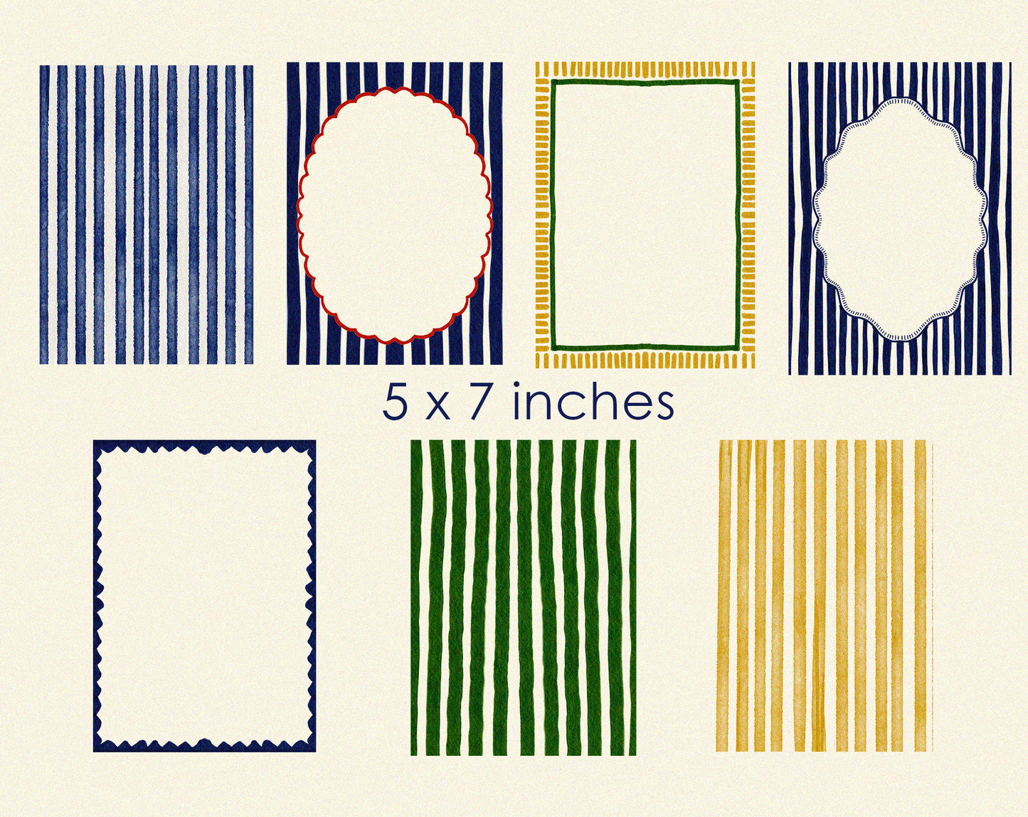 Italian Sumer Frames Clipart