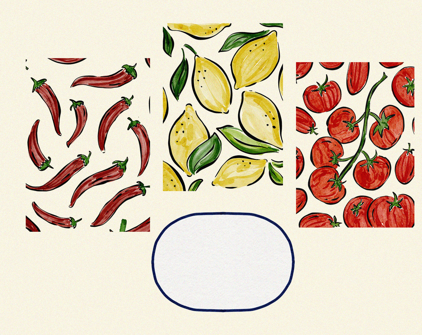 Italian Sumer Frames Clipart