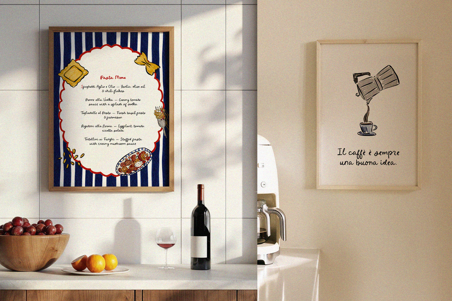 Italian Summer Watercolor Clipart