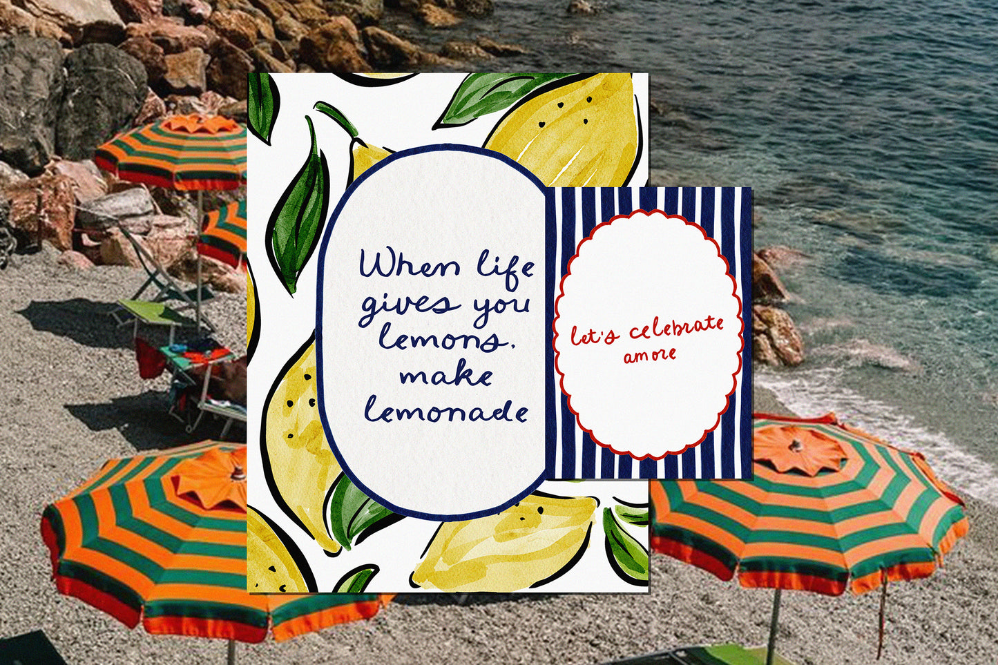 Italian Sumer Frames Clipart
