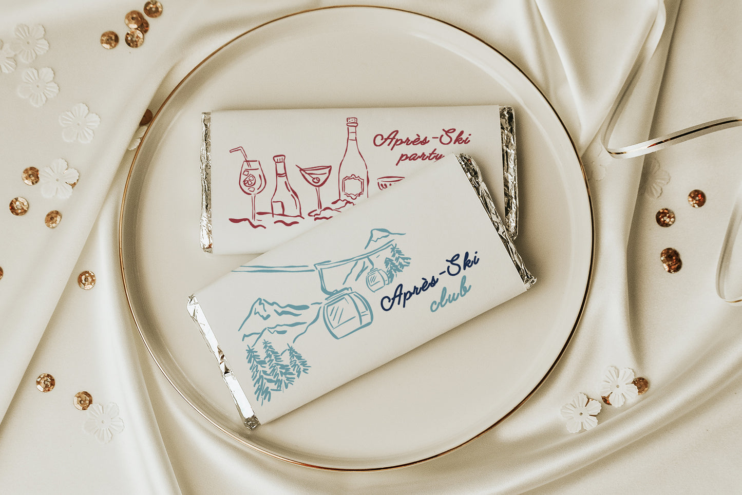 Apres Ski Bachelorette Illustrations
