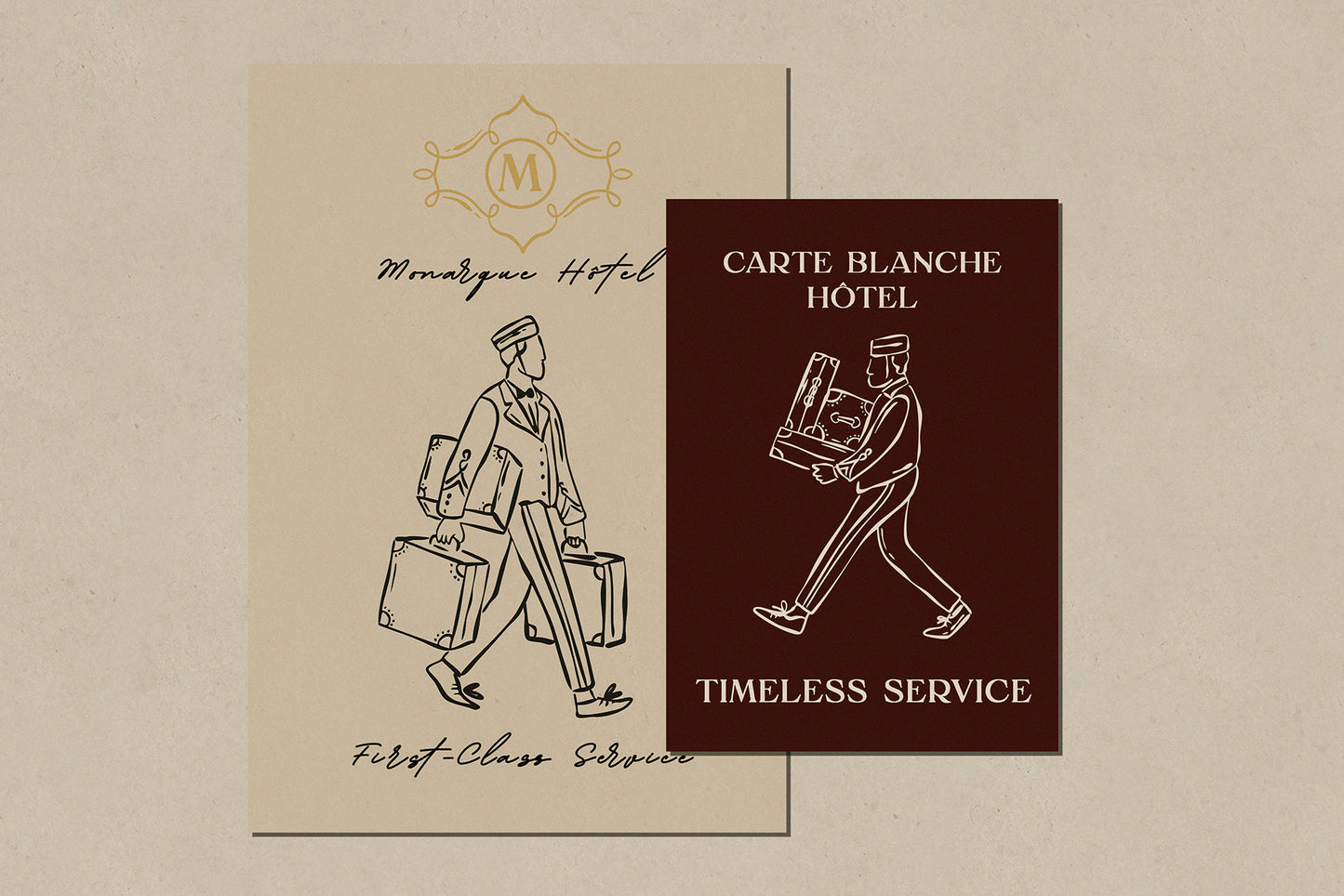 Hand Drawn Boutique Hotel Clipart