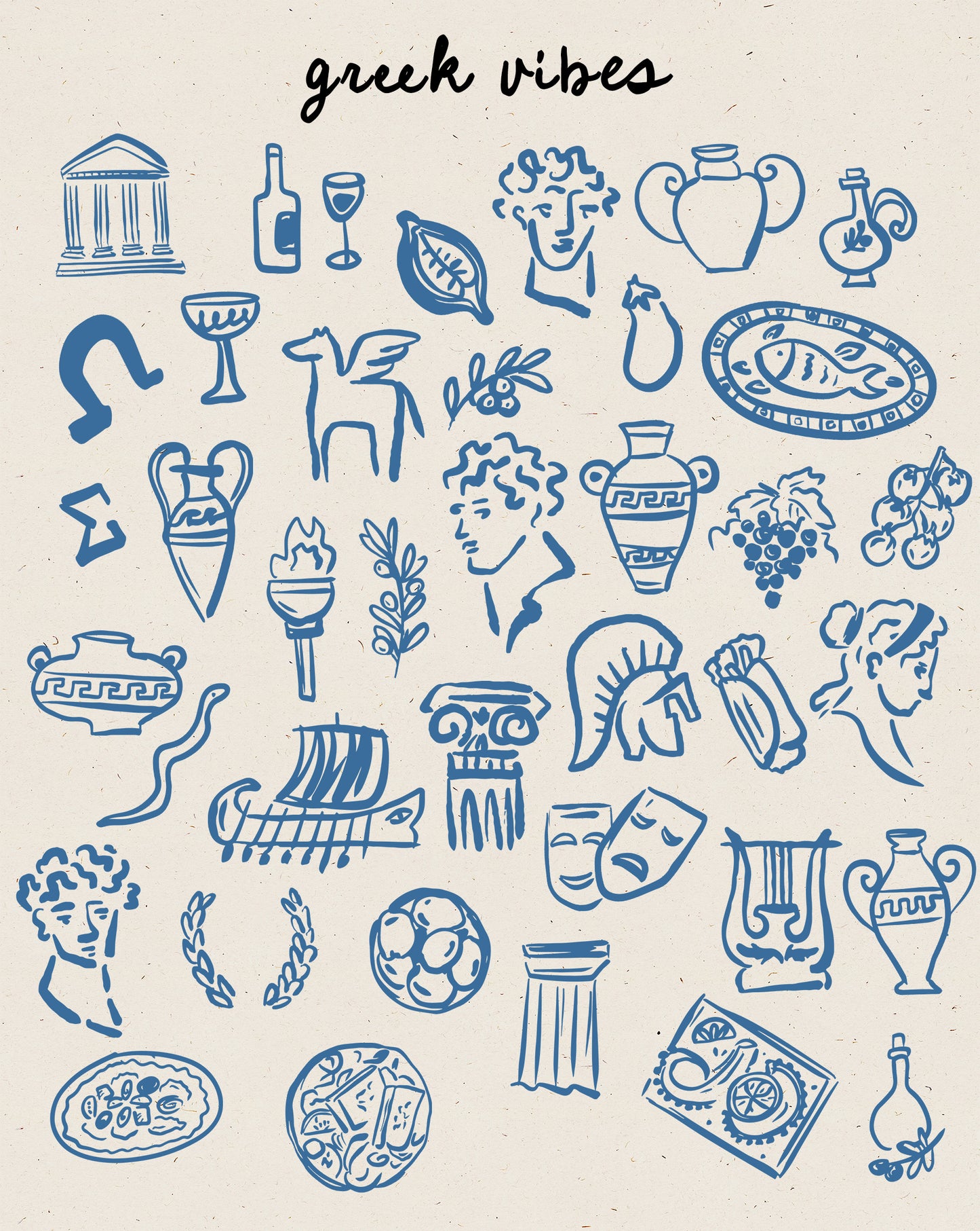 Mediterranean Vibes Clipart