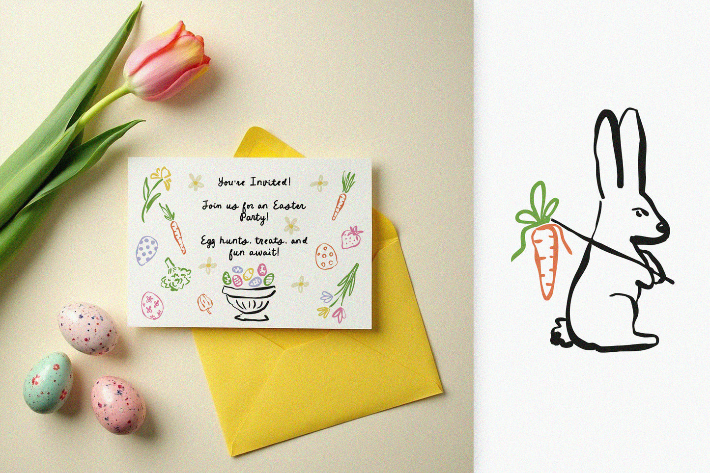 Whimsical Easter Spring Clipart