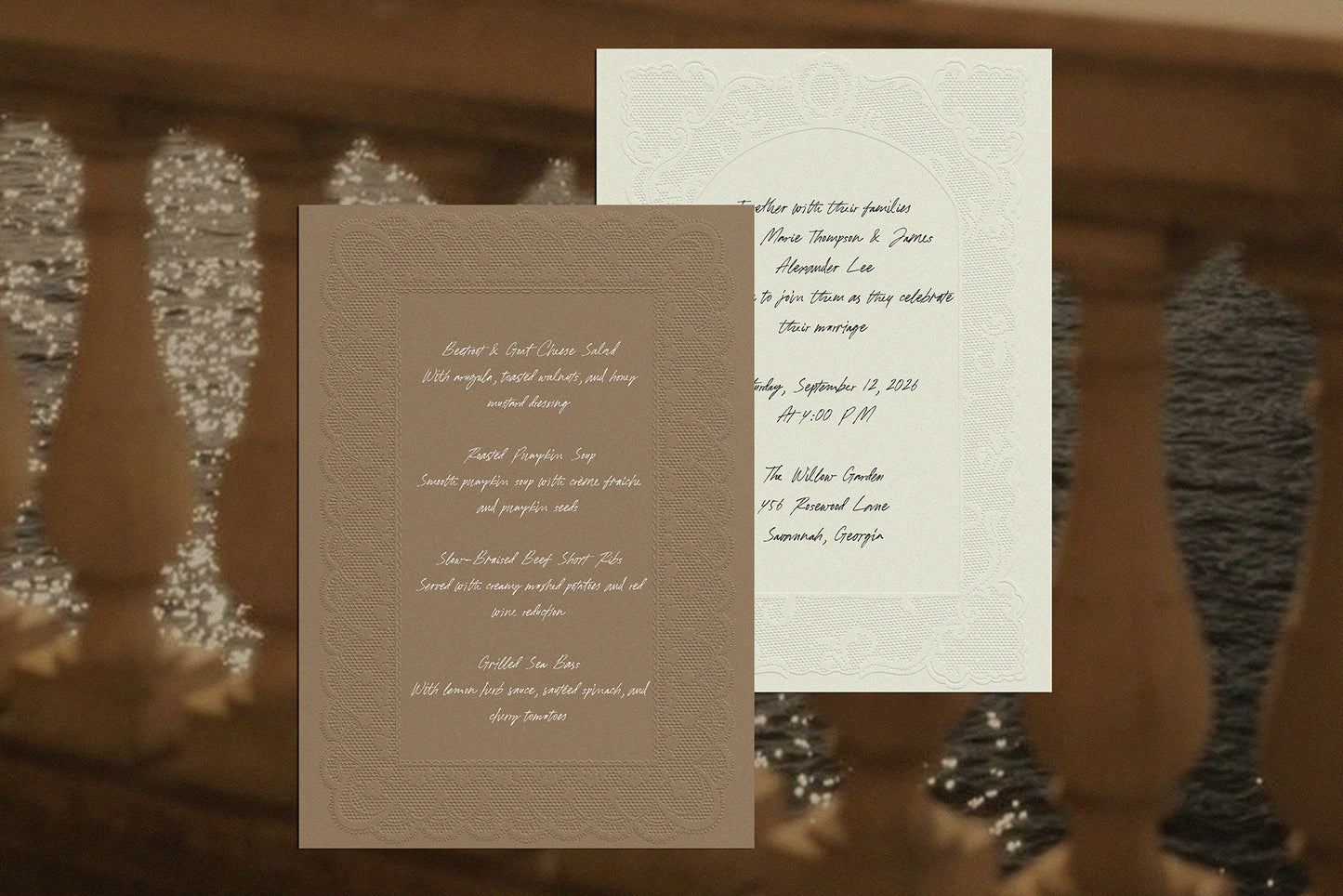 Vintage Lace Frames Clipart Set