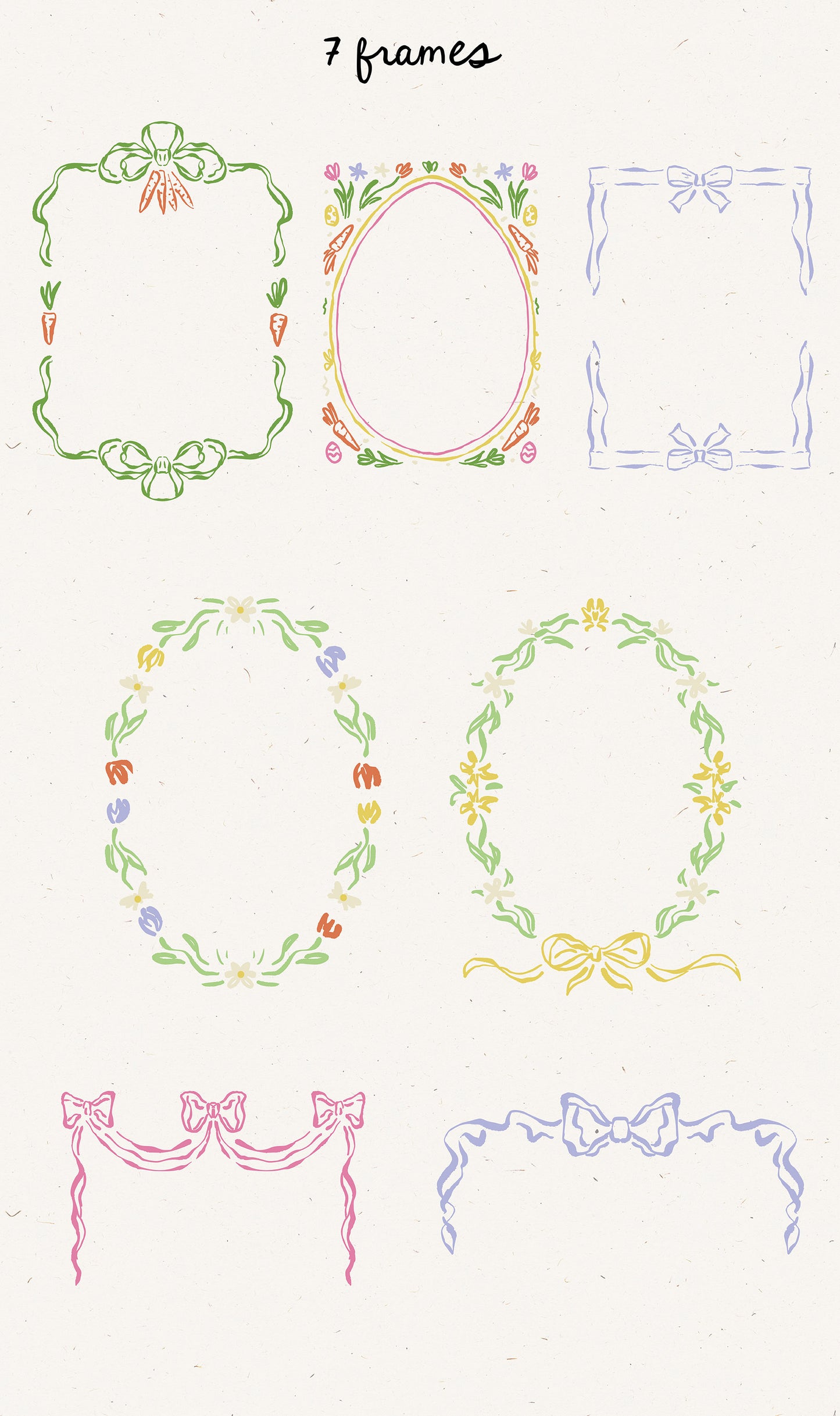 Whimsical Easter Spring Clipart