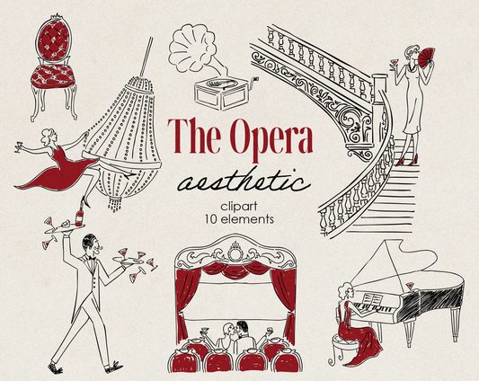 The Opera Aesthetic Clipart