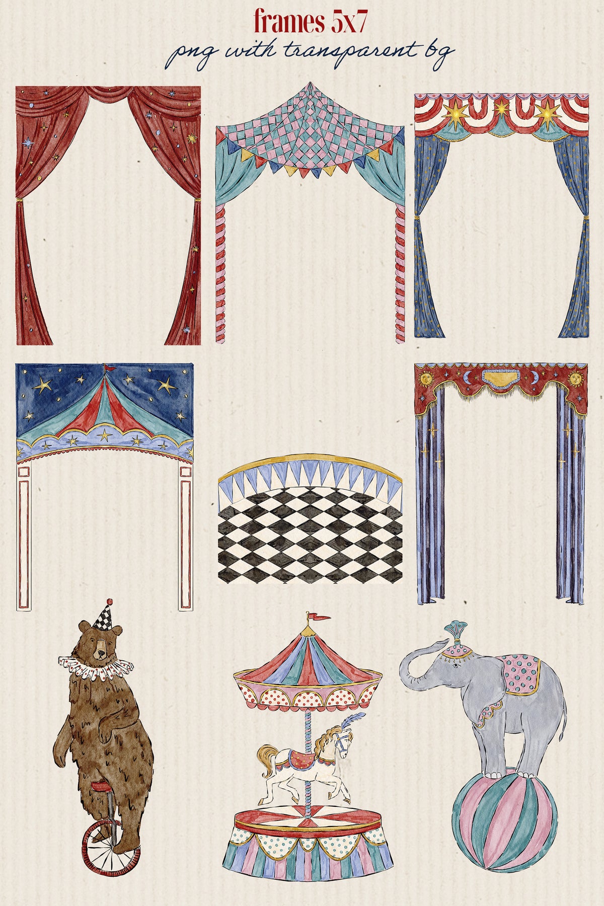 Circus Aesthetic Clipart