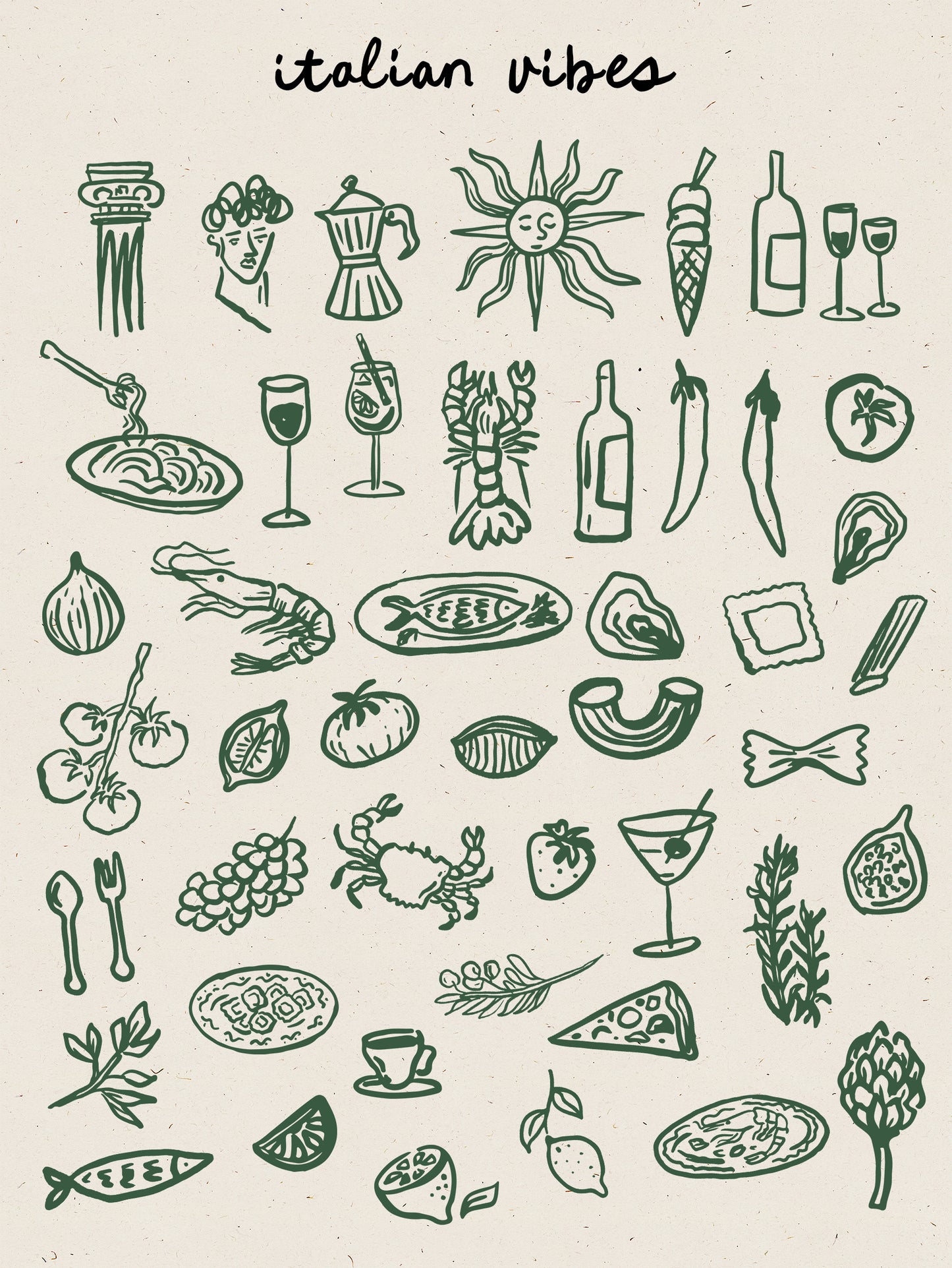 Mediterranean Vibes Clipart