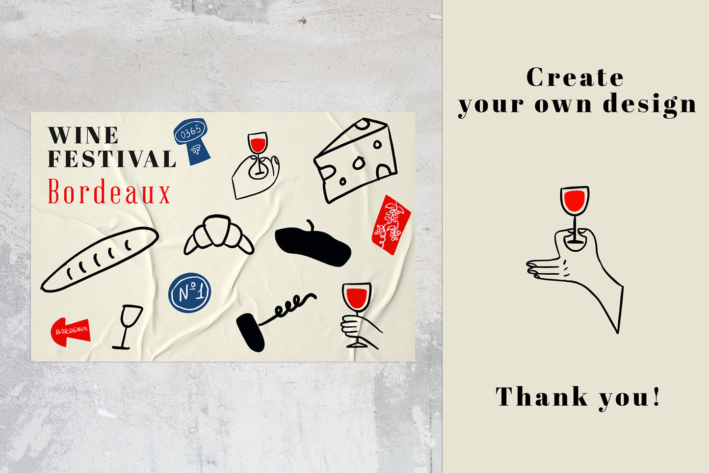 French Wine Party Clipart